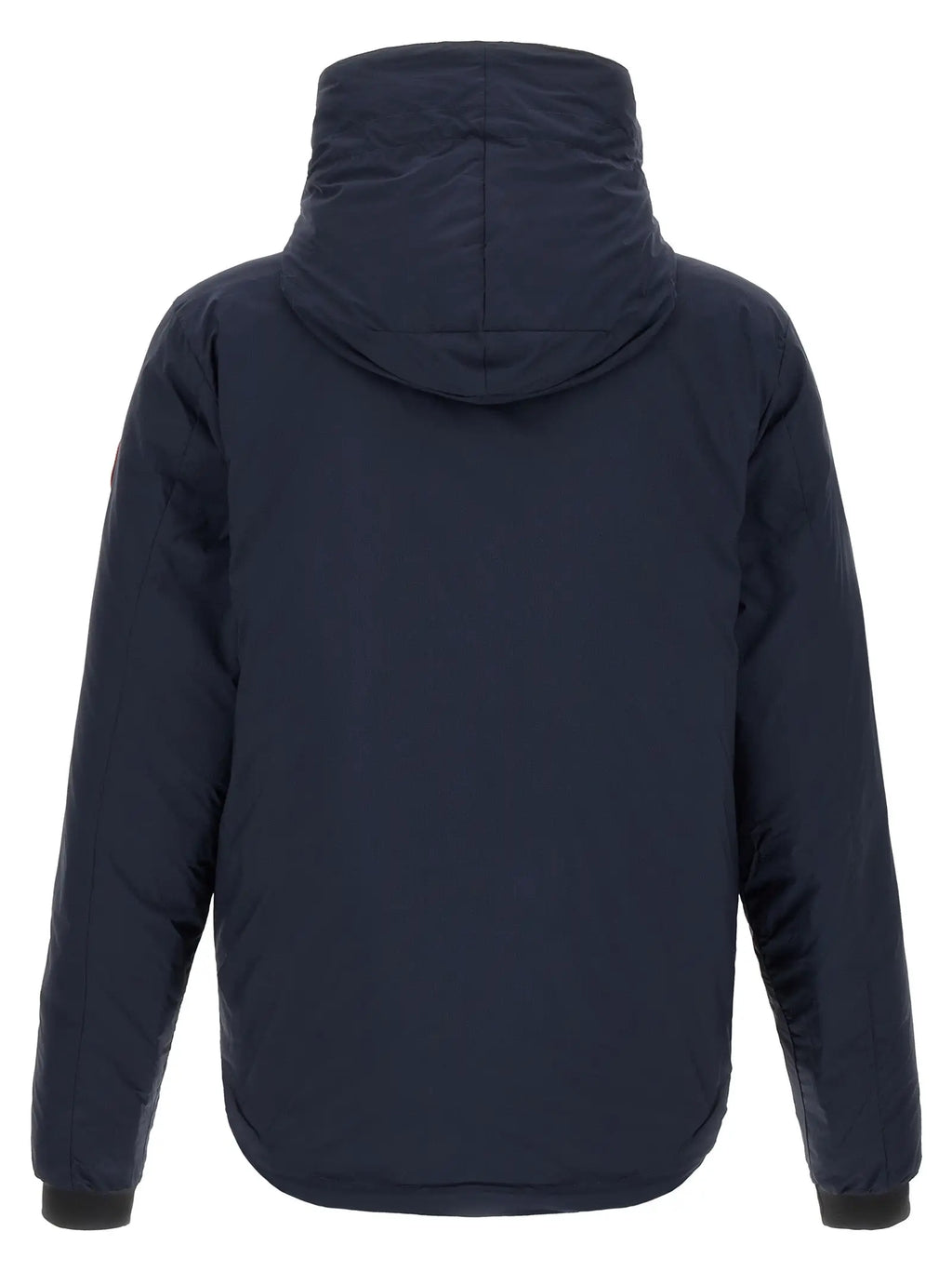 Veste canada goose bleu marine en polyamide avec capuche matelassée pleine longueur