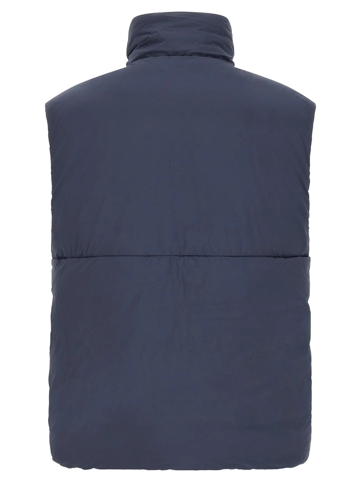 Gilet matelassé sans manches canada goose bleu en polyamide avec col montant conçu pour la mi-saison