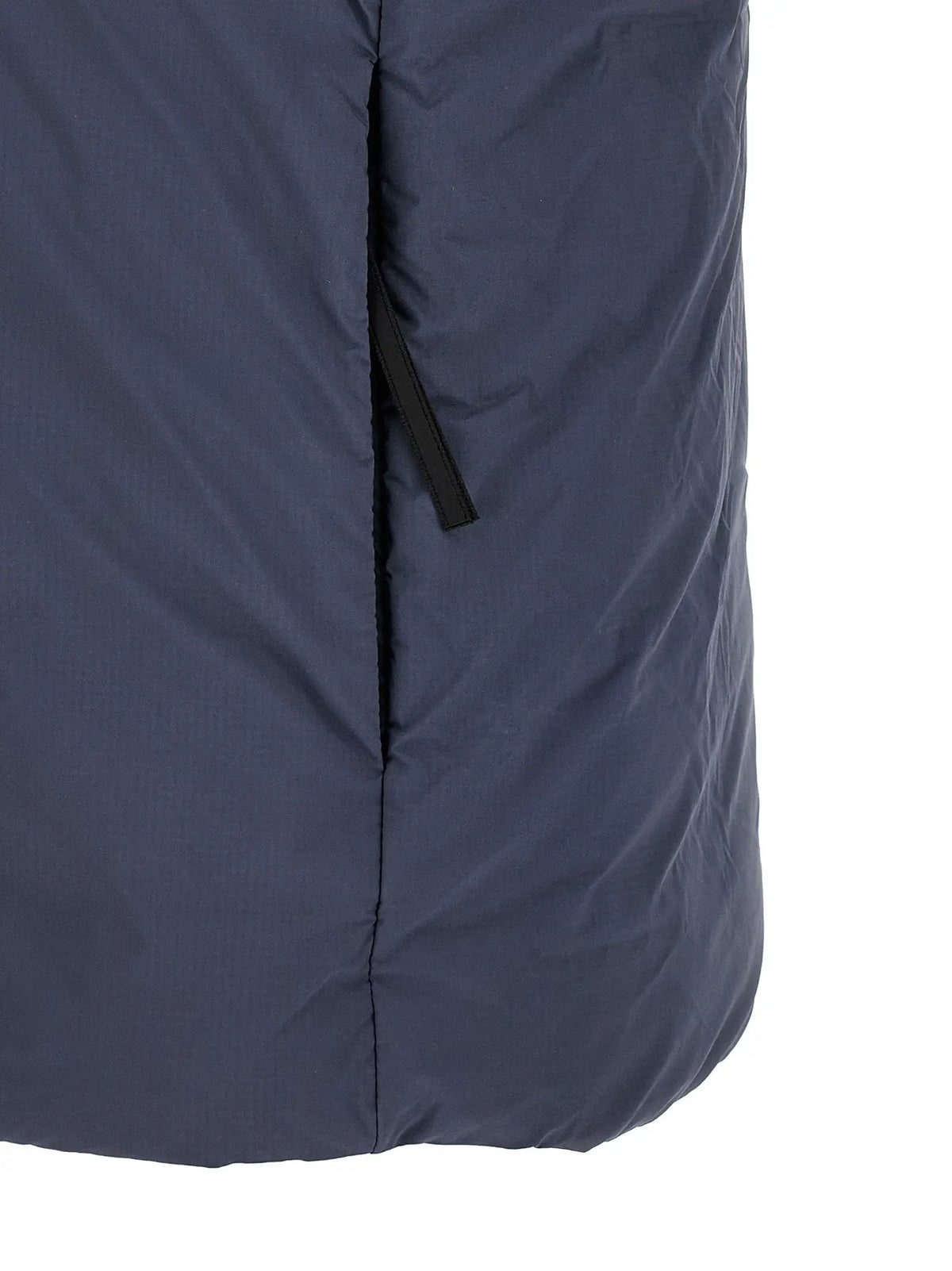 Veste sans manches canada goose bleue en polyamide avec fermeture éclair centrale et couture matelassée