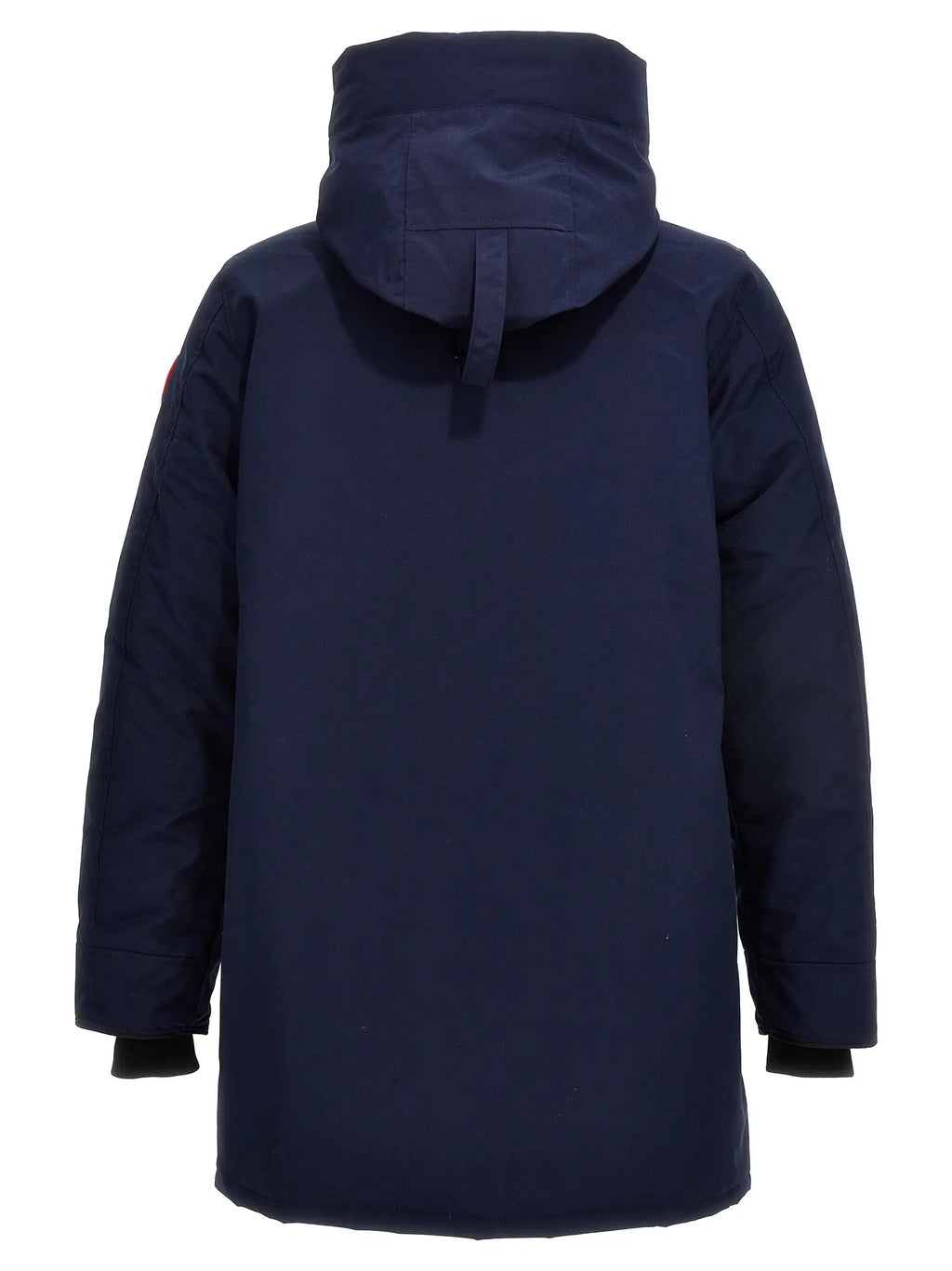 Parka canada goose bleu marine en polyester avec capuche et design matelassé élégant pour l’hiver
