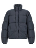 Veste canada goose gris foncé en polyamide avec design matelassé et col montant longue longueur