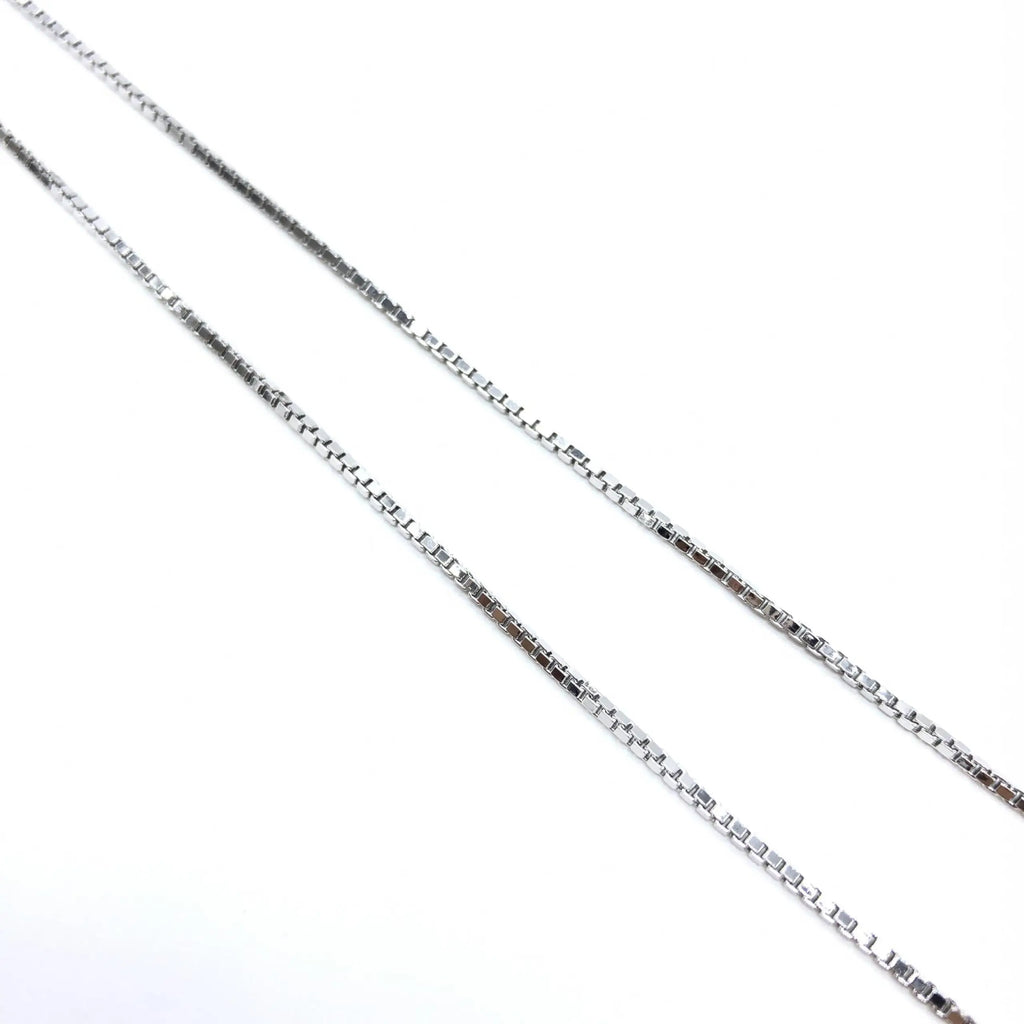 Collier christian dior port en argent sterling 925 avec chaîne à maillons carrés entrelacés style art déco antique
