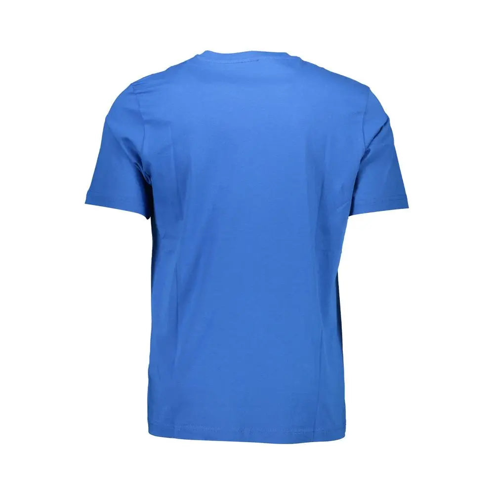 T-shirt homme diesel blu en coton bleu roi uni manches courtes col rond classique