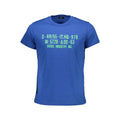 T-shirt bleu diesel en coton pour homme avec texte néon vert d-rr/55 it.hq 978 w 5728 a00 63 diesel industry inc