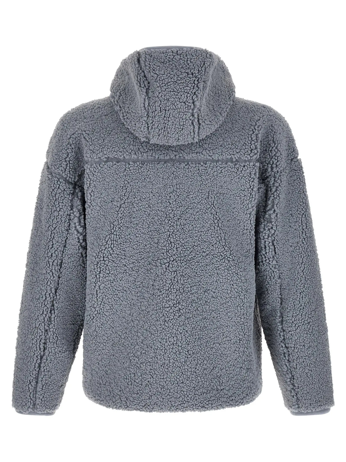 Sweatshirt diesel gris en polyester avec capuche assortie et surface douce en polaire texturée