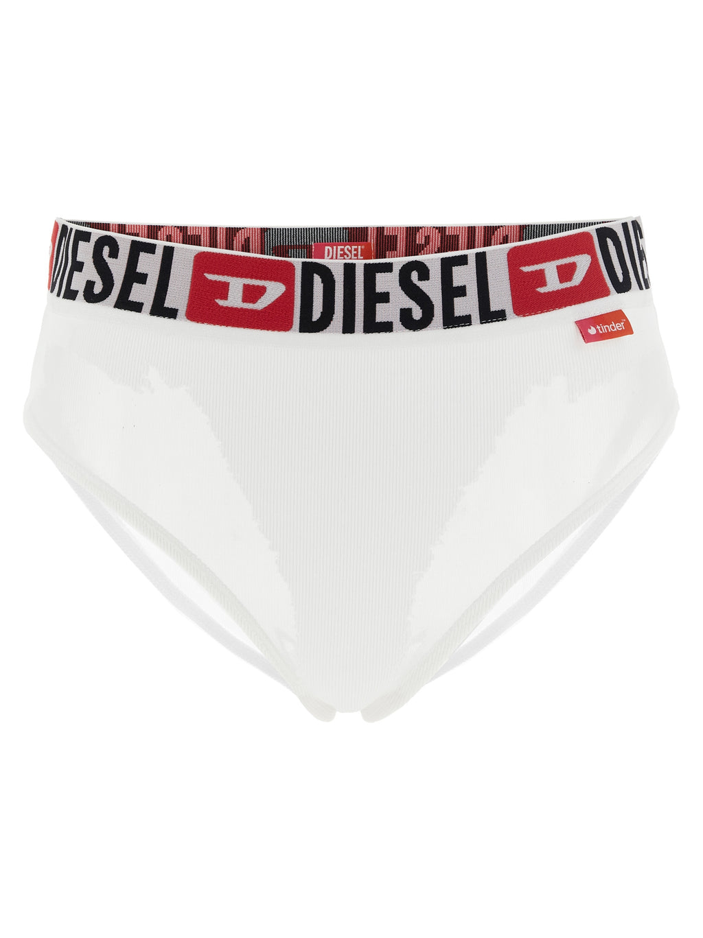 Culottes blanches en coton de la marque Diesel, confortables et ajustées, visibles sur la photo.