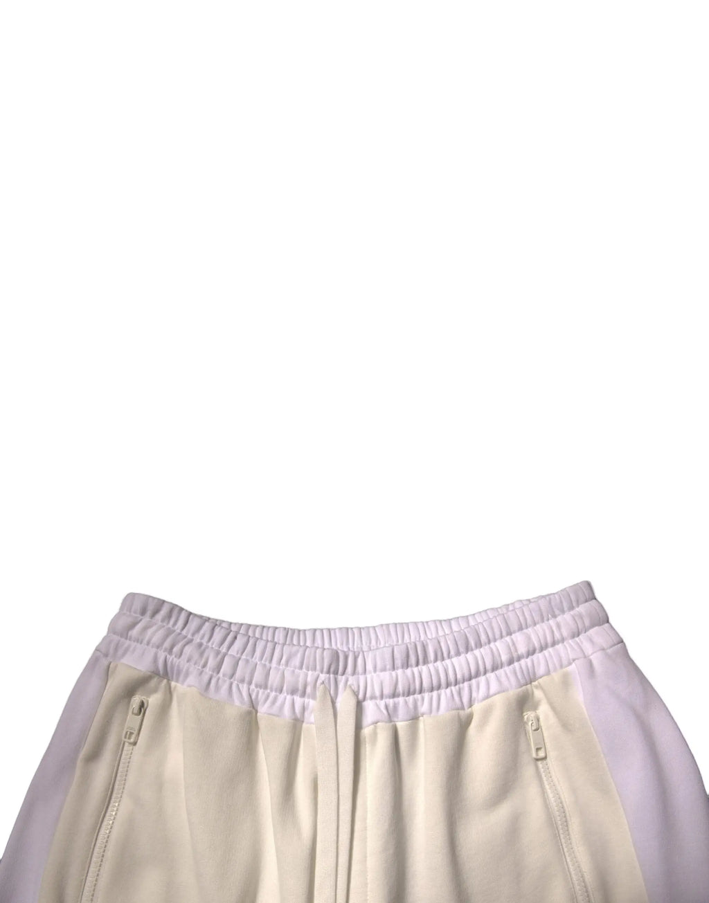 Pantalon de sport beige et lavande en coton dolce & gabbana avec taille élastique pour homme
