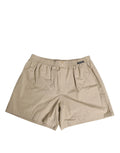 Beige boxer en coton léger dolce & gabbana avec taille élastique et petite étiquette noire sur le côté