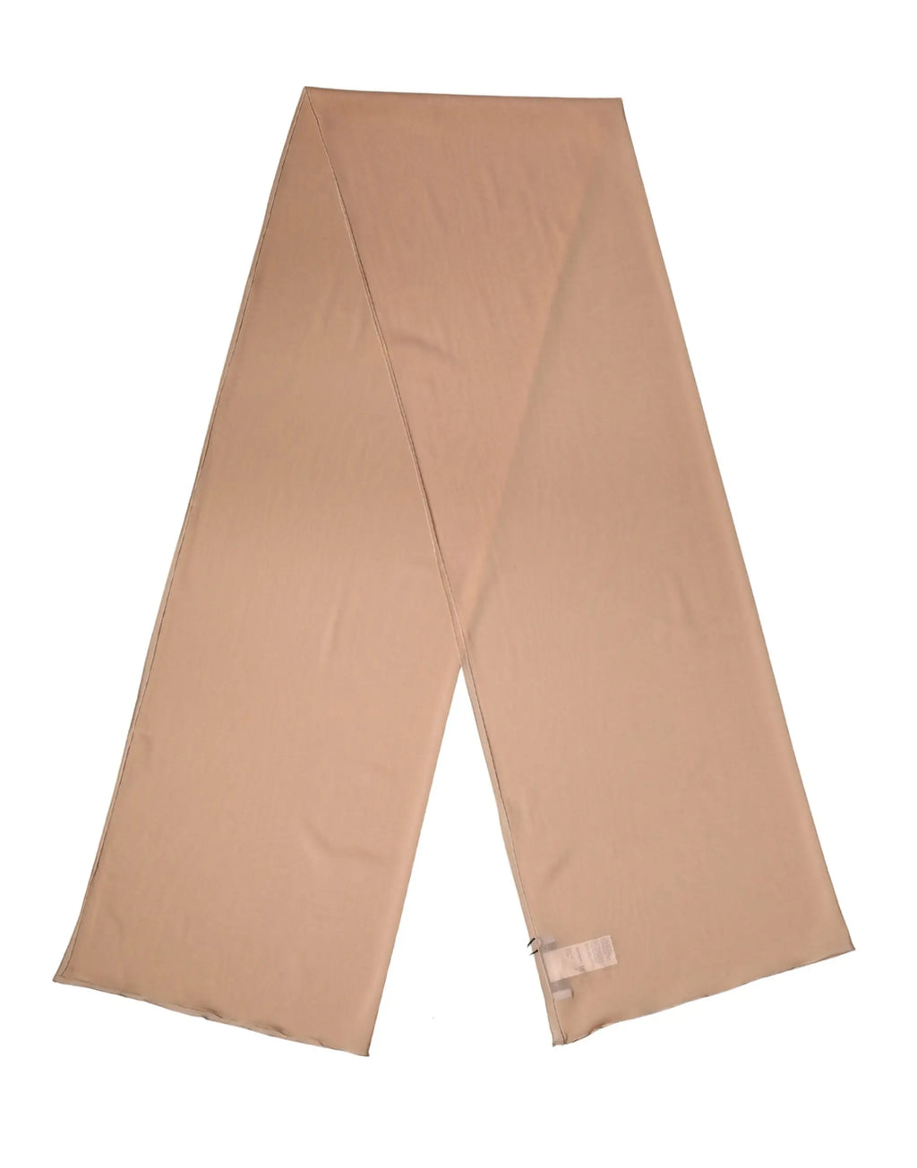 Beige satin scarf dolce gabbana en soie avec finition lisse élégante et léger reflet pour femme 200cm x 64cm