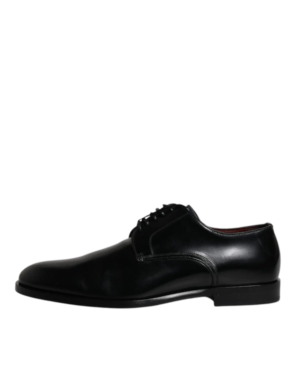 Dolce & Gabbana derby en cuir de veau noir avec finition polie et design classique à lacets pour tenue formelle