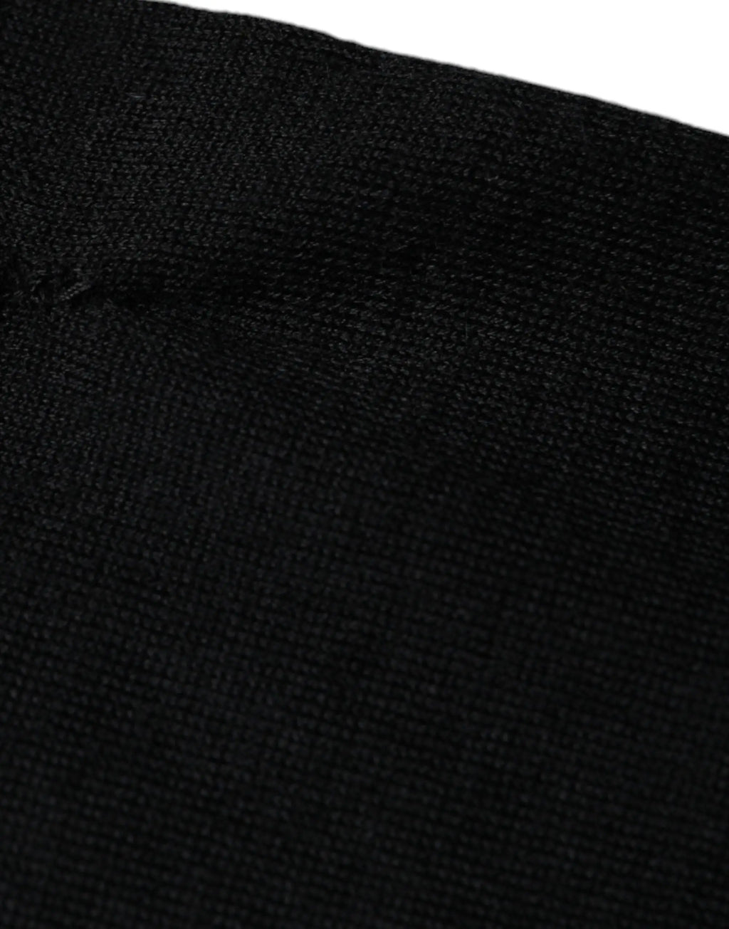 Pull à col rond en cachemire noir dolce & gabbana avec tissu texturé et motif tissé subtil