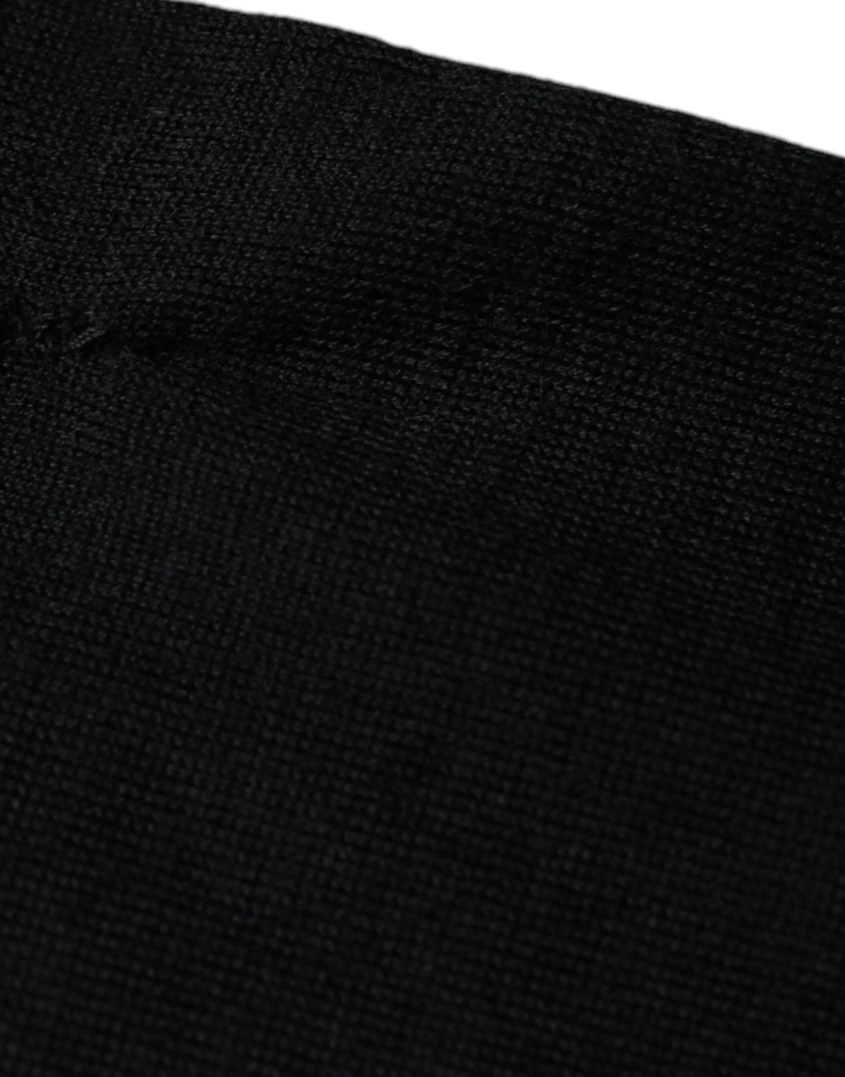 Pull à col rond en cachemire noir dolce & gabbana avec tissu texturé et motif tissé subtil