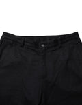 Pantalon noir en coton dolce & gabbana avec ceinture boutonnée pour homme en cachemire habillé formel