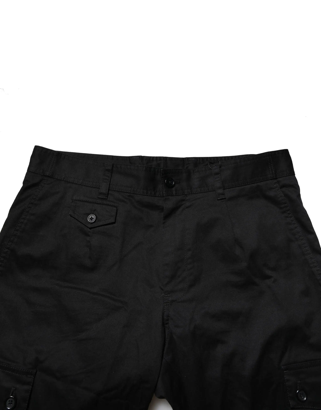 Pantalon slim noir dolce & gabbana en coton avec tissu durable et poches latérales fonctionnelles