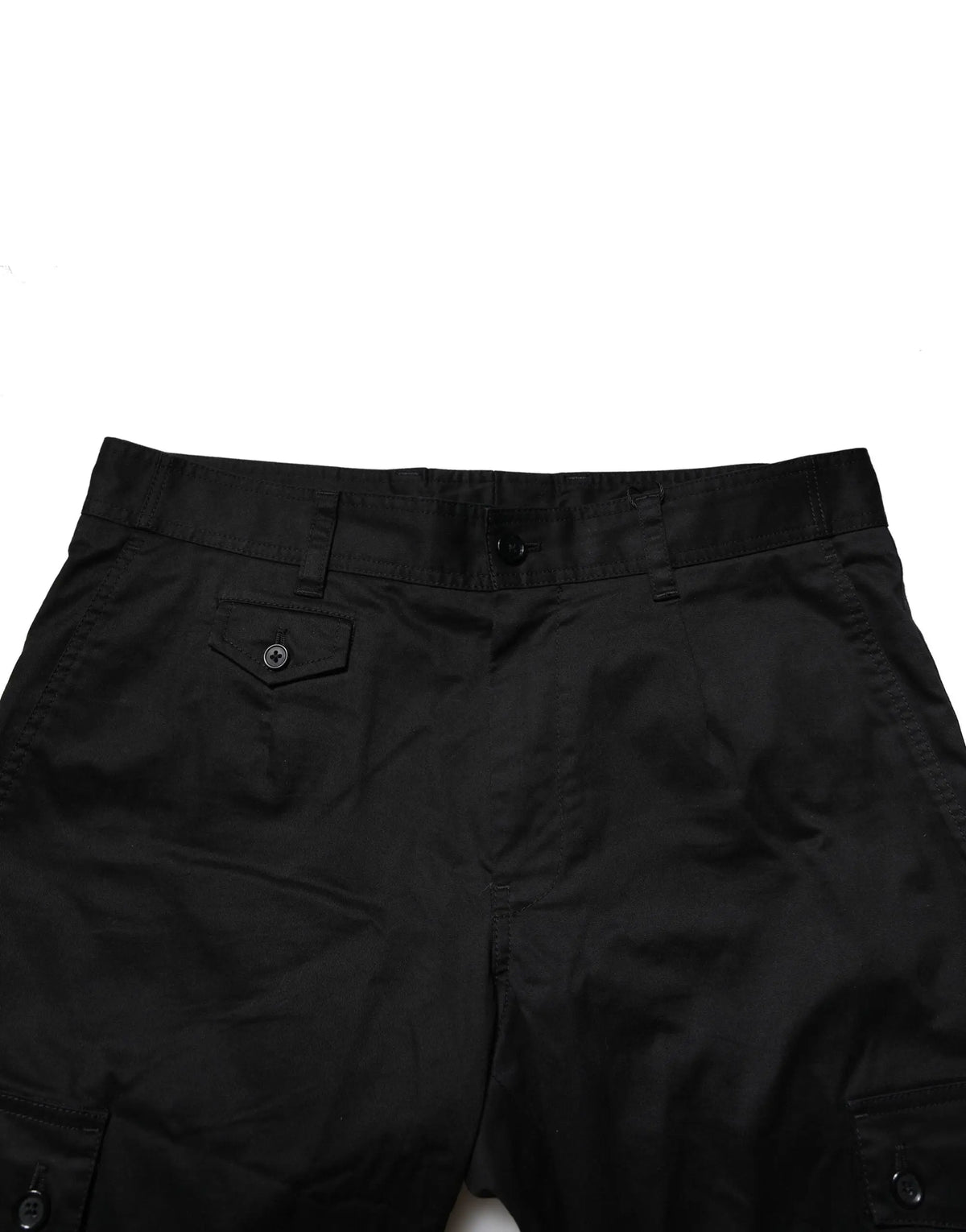 Pantalon slim noir dolce & gabbana en coton avec tissu durable et poches latérales fonctionnelles