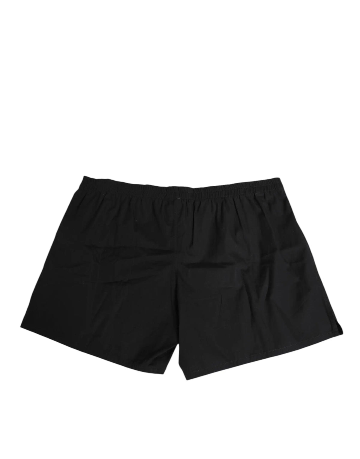 Shorts de bain noirs dolce & gabbana en coton avec taille élastique et design minimaliste