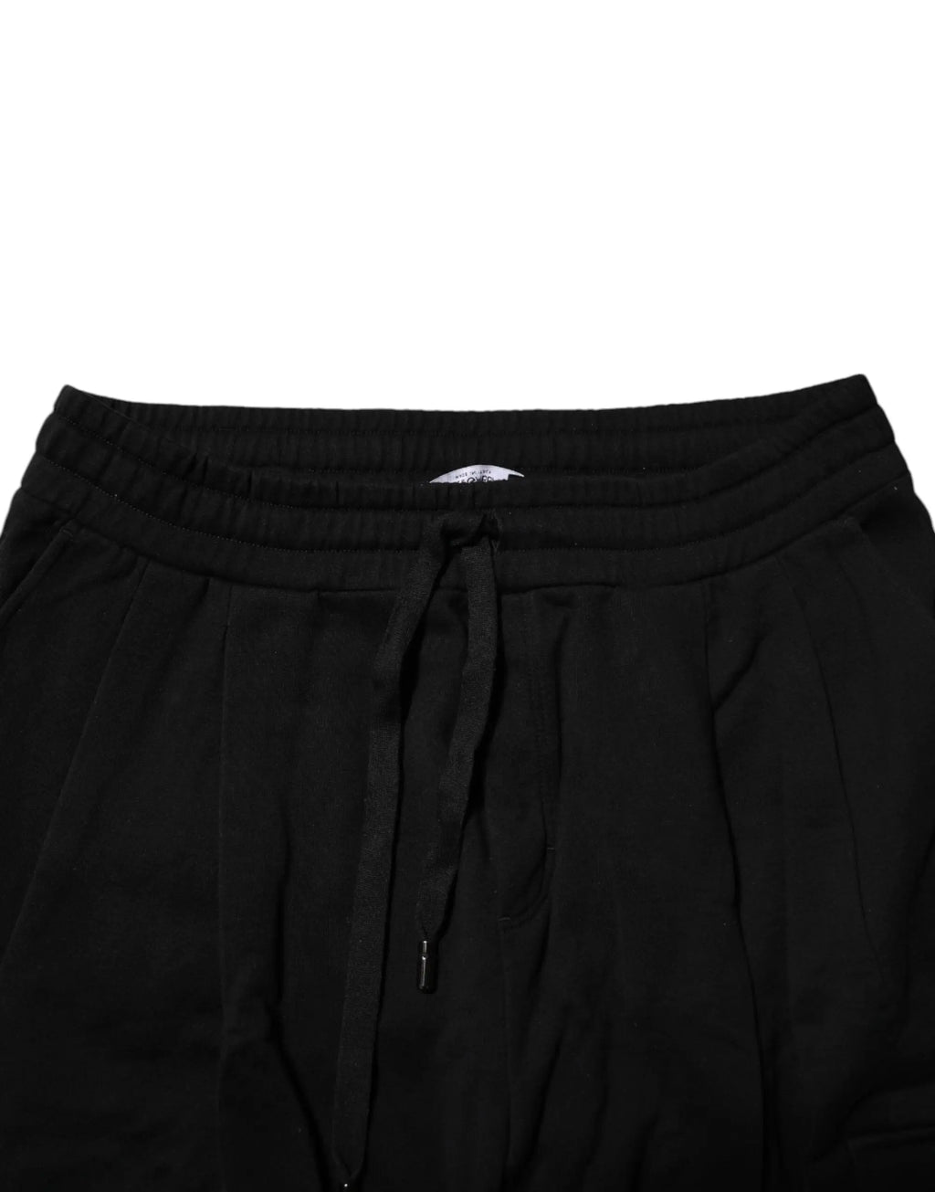 Pantalon de jogging dolce gabbana noir en coton avec taille élastique et tissu doux extensible