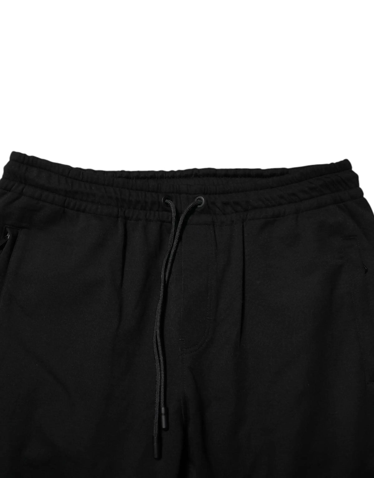 Dolce & gabbana black cotton men jogger sweatpants with soft stretchy fabric and subtle pleats at the waistband