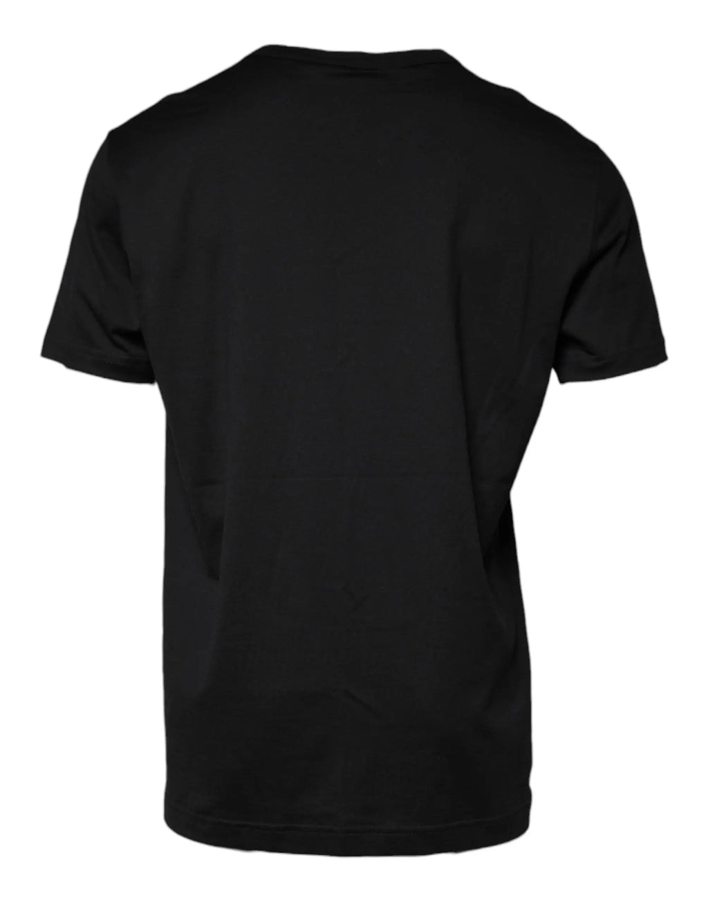 T-shirt noir dolce & gabbana à manches courtes en coton doux et col rond