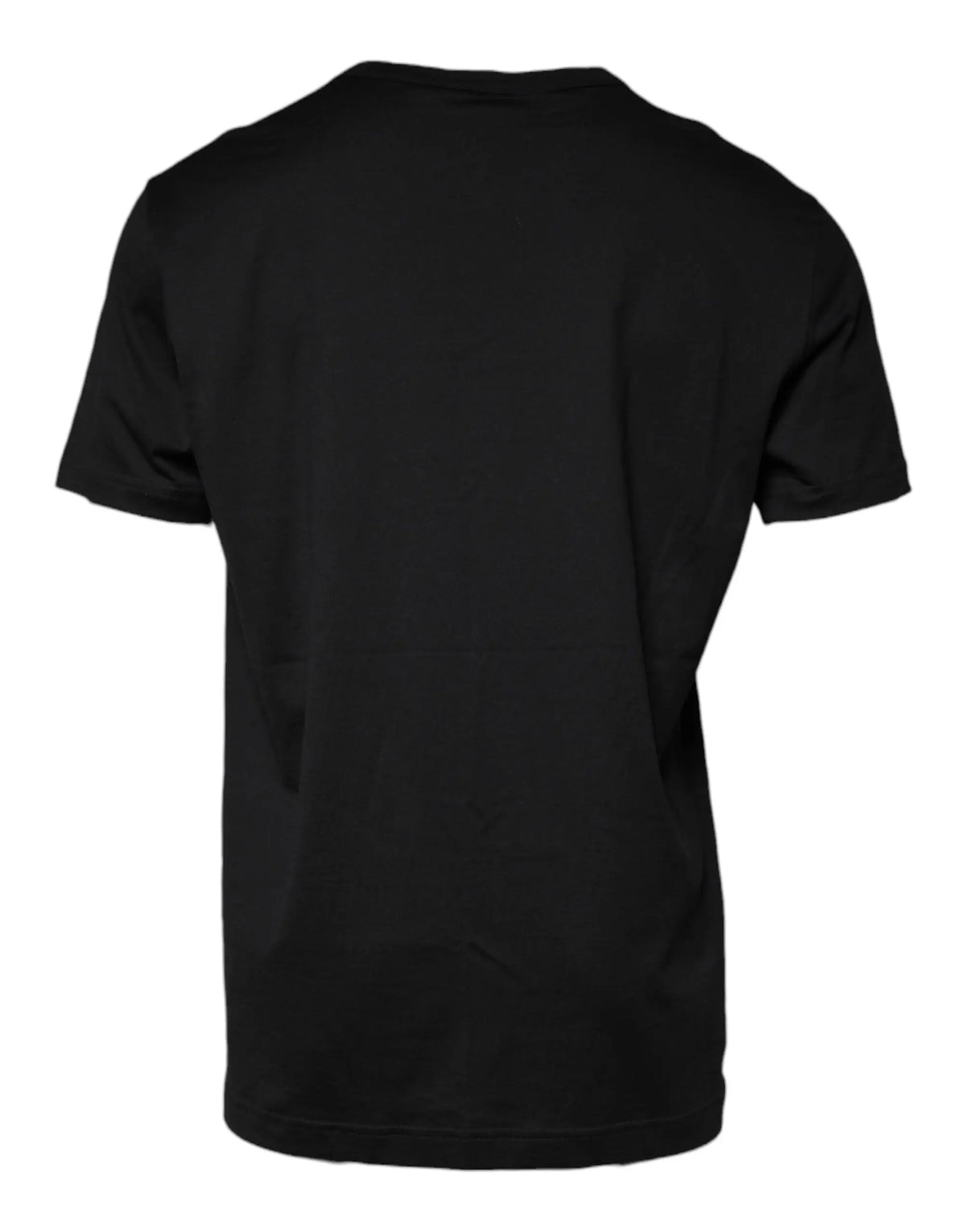 T-shirt noir dolce & gabbana à manches courtes en coton doux et col rond