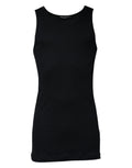 Dolce & Gabbana débardeur noir en coton avec col rond et coupe ajustée sans manches