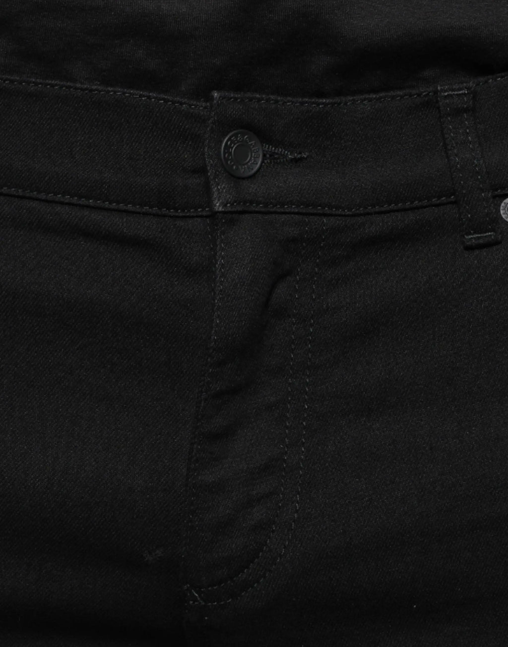 Dolce & gabbana jeans en denim noir pour homme avec fermeture à boutons classique et coutures apparentes
