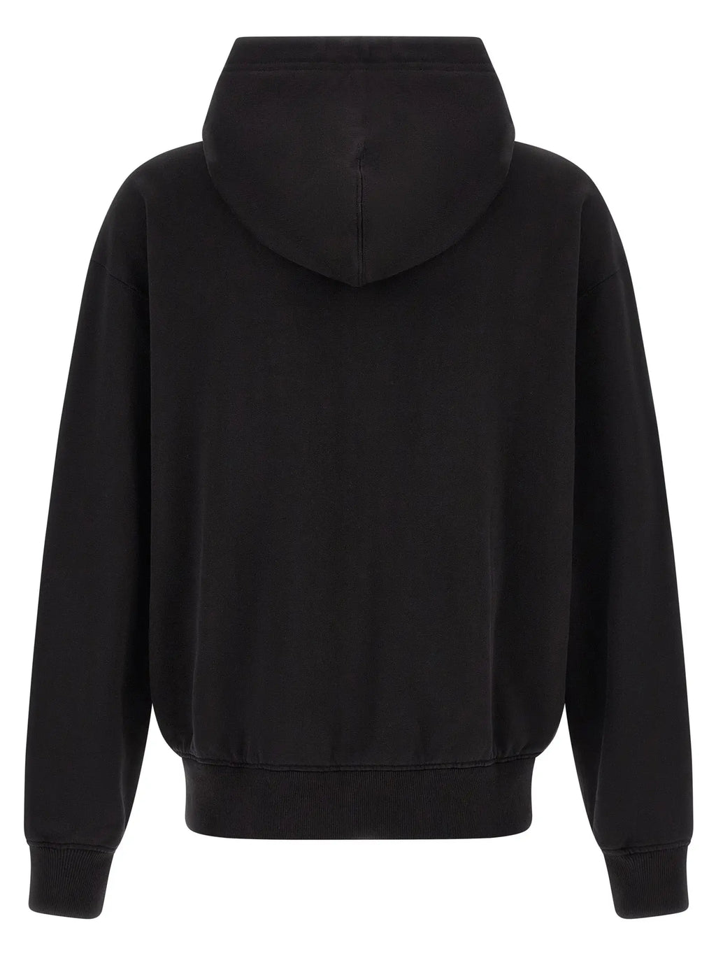 Sweatshirt dolce & gabbana noir en coton avec capuche et poignets et ourlet côtelés