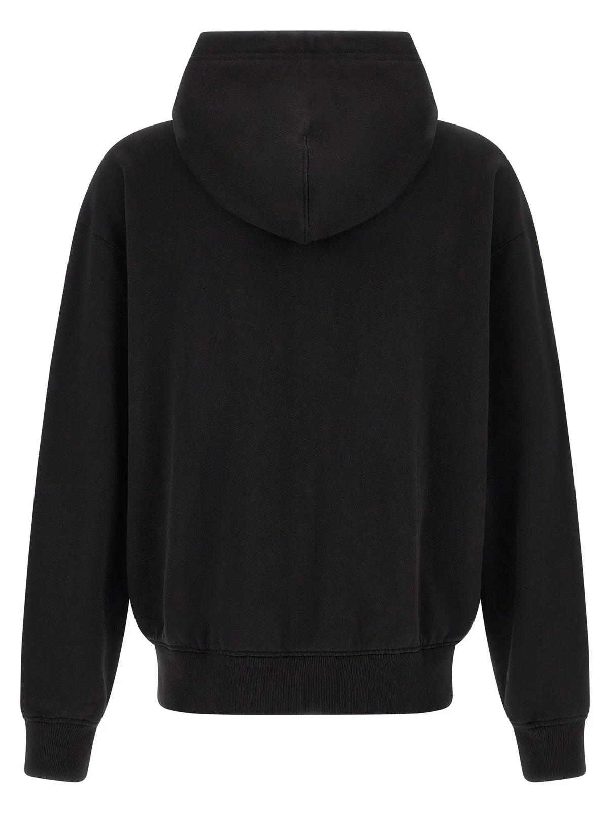 Sweatshirt dolce & gabbana noir en coton avec capuche et poignets et ourlet côtelés