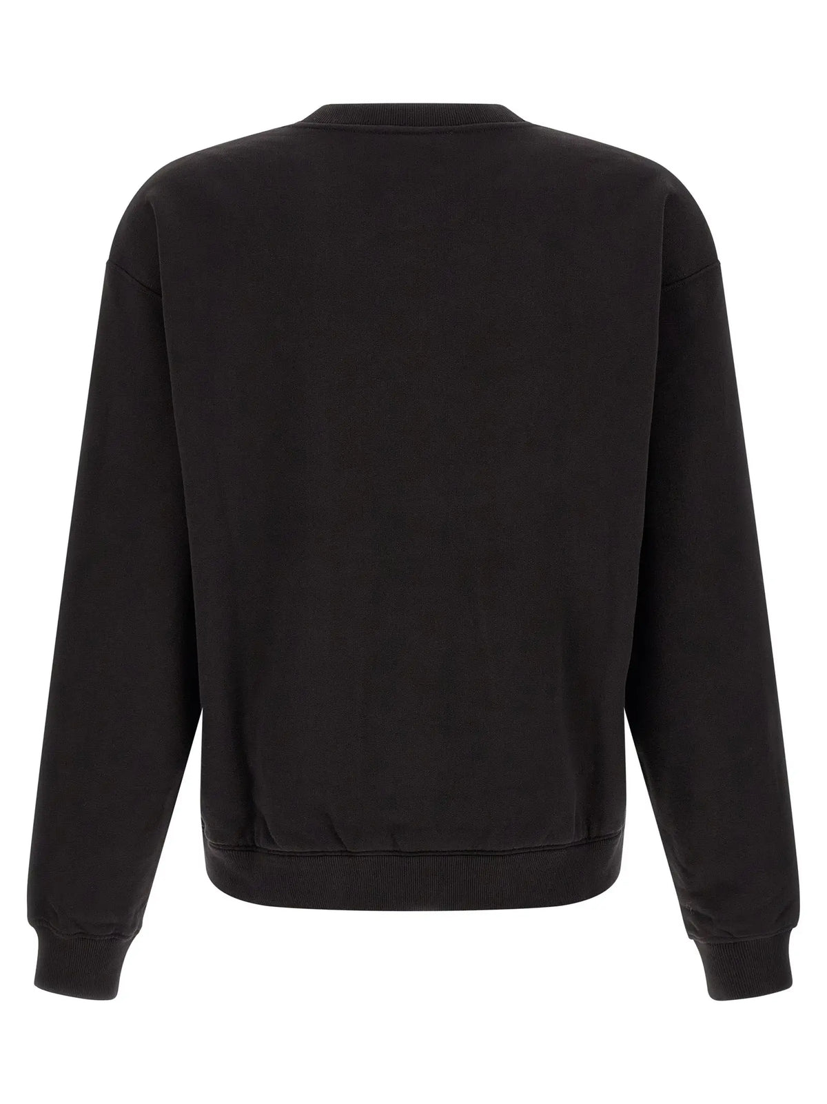Sweatshirt dolce & gabbana noir en coton avec col rond et poignets et ourlet côtelés