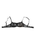 Dolce & Gabbana soutien-gorge noir en dentelle florale transparente avec armatures et bretelles réglables