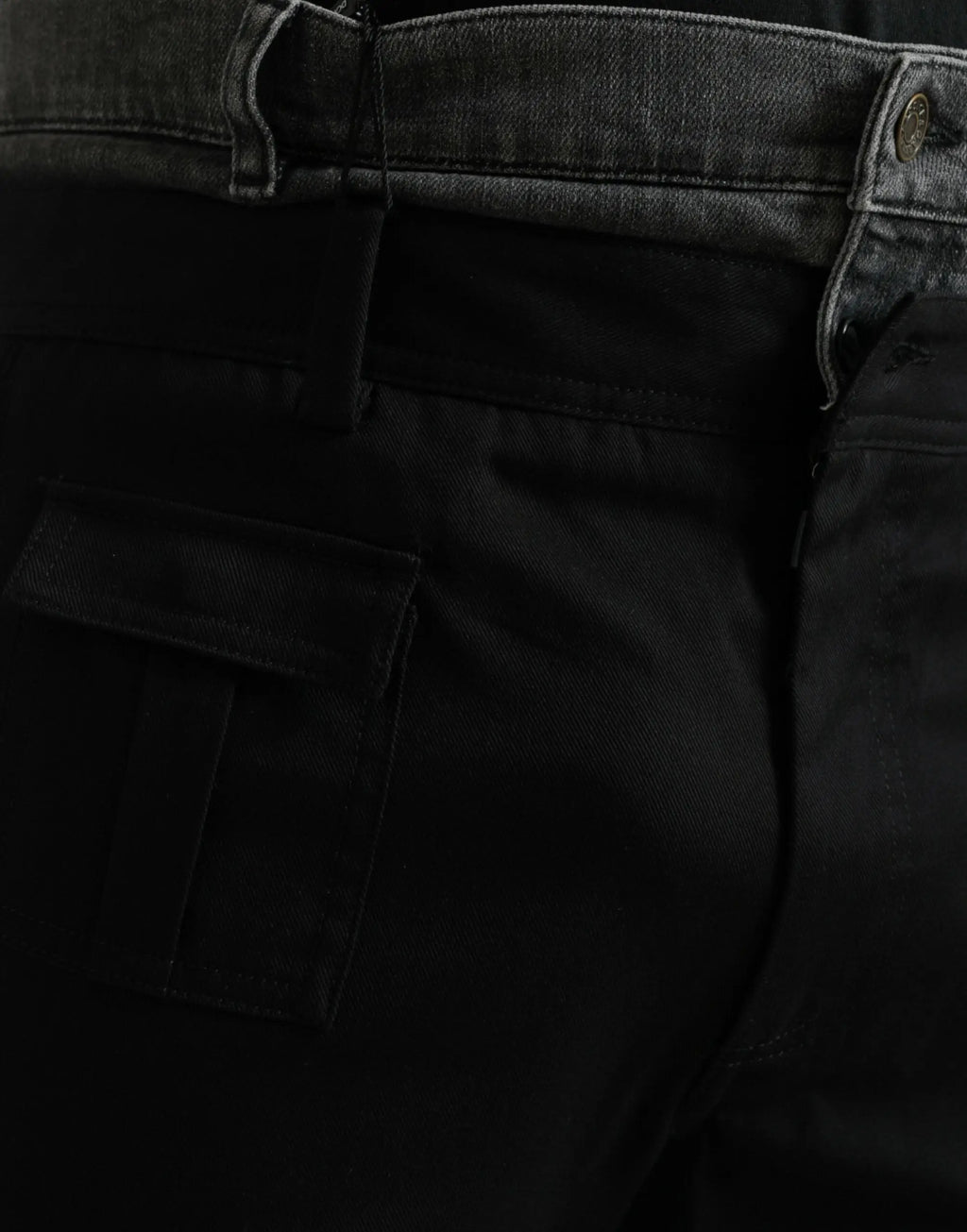 Dolce & gabbana jean slim en denim coton noir gris avec lavage foncé et coutures visibles