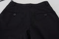 Pantalon noir taille haute dolce & gabbana avec coupe skinny et poches arrière boutonnées vue de dos