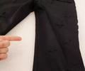 Pantalon jogger femme dolce gabbana noir en polyester avec motifs étoiles embossés subtils