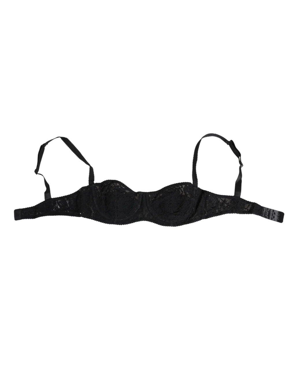 Dolce & gabbana soutien-gorge noir en dentelle avec armatures ajustables et design sans coutures