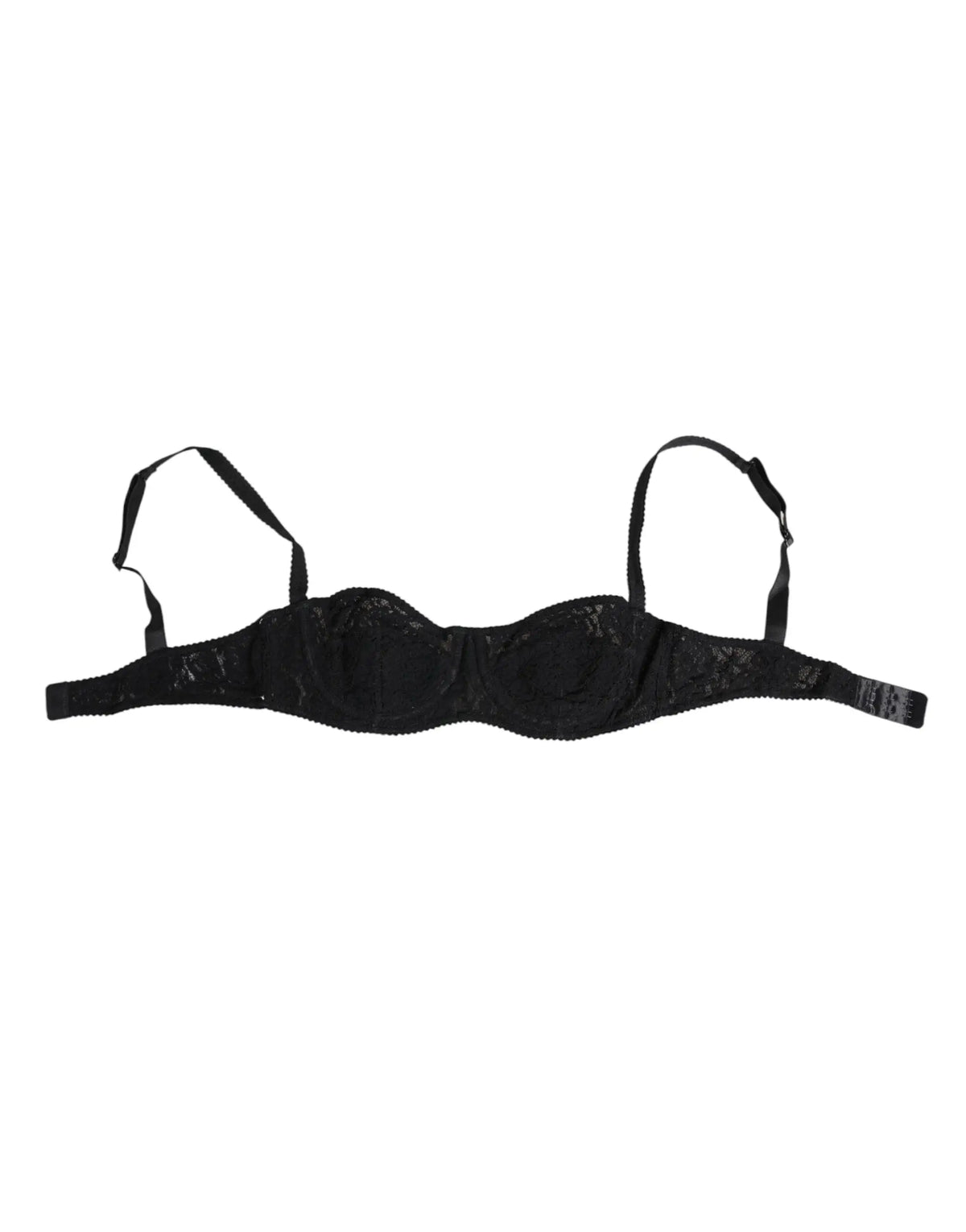 Dolce & gabbana soutien-gorge noir en dentelle avec armatures ajustables et design sans coutures
