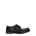 Dolce & gabbana richelieu et derby noir en cuir avec fini poli et design classique