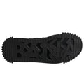 Semelle en caoutchouc noire avec logo banana embossé et motif antidérapant sur sneakers basses à lacets dolce & gabbana