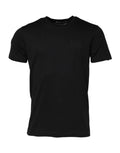 T-shirt noir dolce gabbana en coton avec patch rectangulaire subtil sur la poitrine pour un look casual