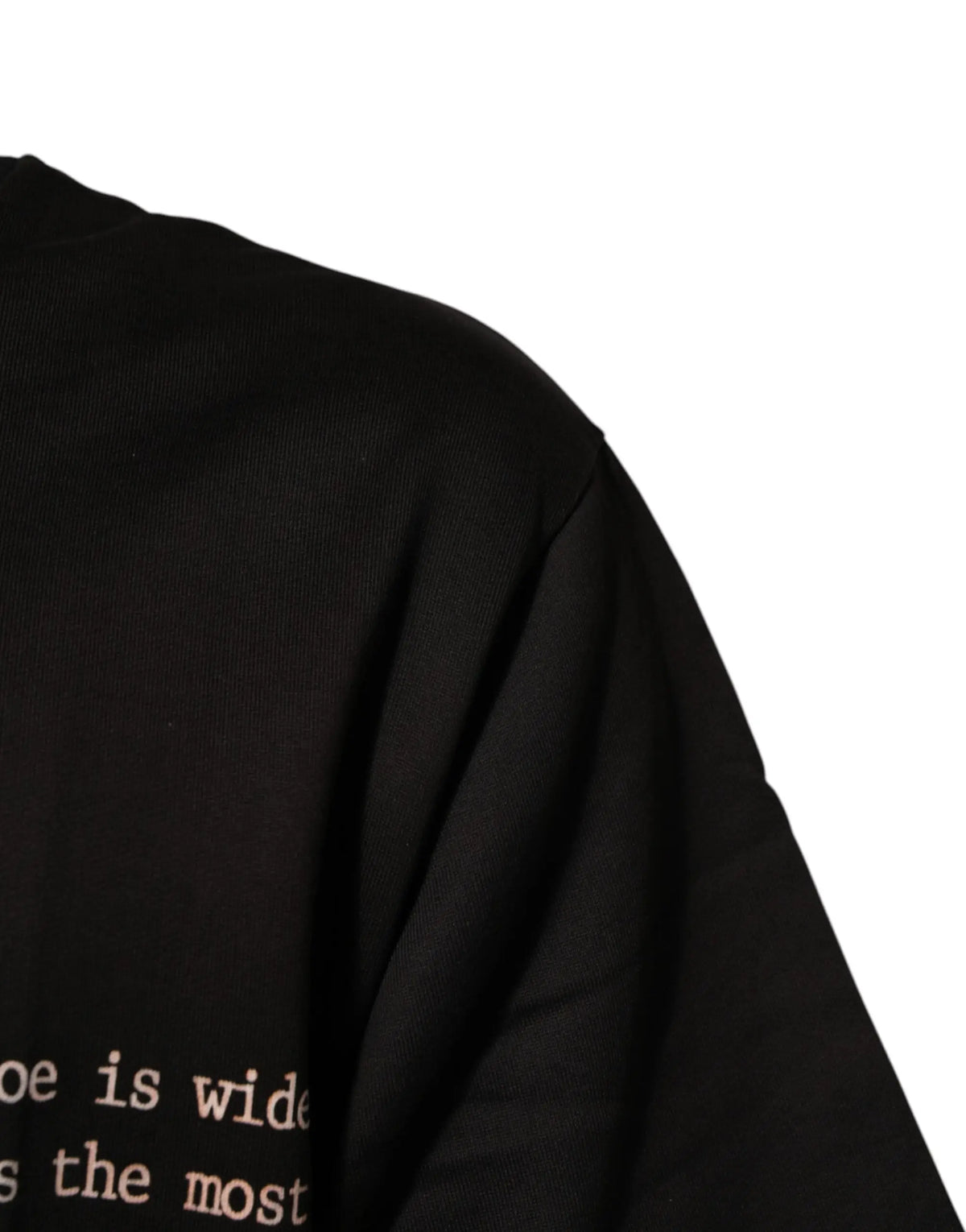 T-shirt dolce & gabbana noir en coton avec texte subtil ivoire imprimé sur la poitrine marilyn monroe