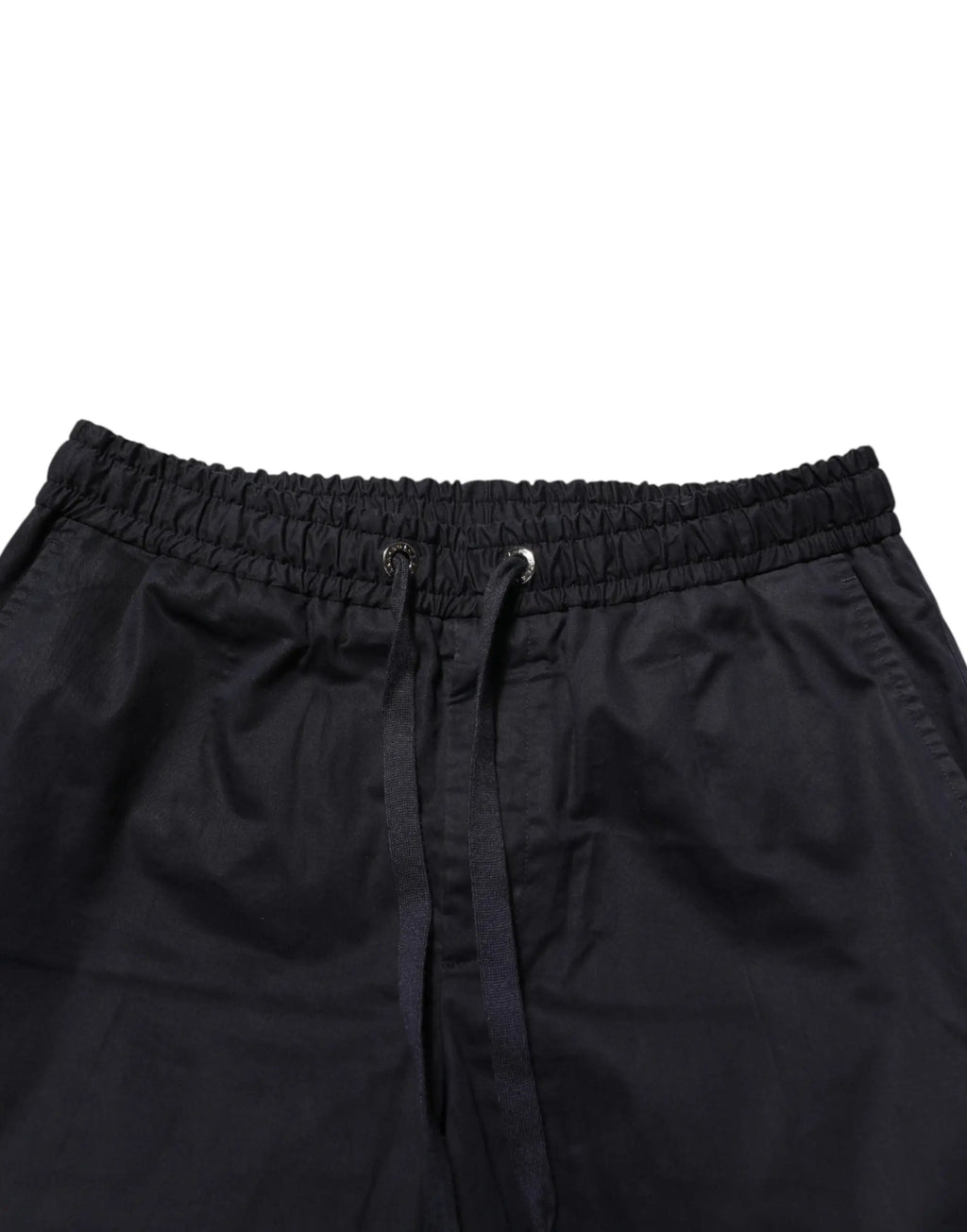 Pantalon de jogging homme dolce & gabbana noir taille mi-haute avec cordon de serrage et coutures discrètes