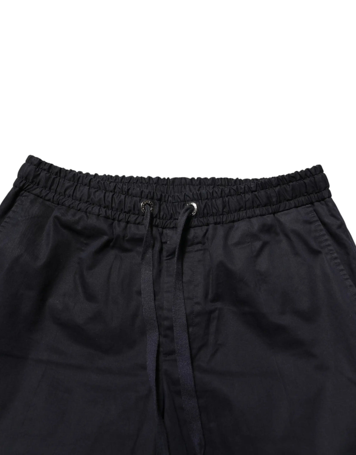 Pantalon de jogging homme dolce & gabbana noir taille mi-haute avec cordon de serrage et coutures discrètes
