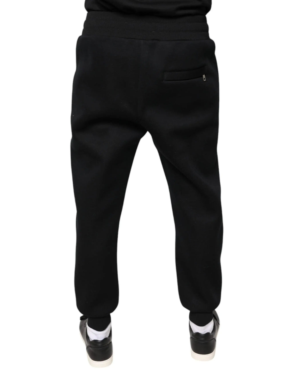 Dolce & gabbana sweatpants homme en modal noir jogger avec poches élastiques et coupe décontractée
