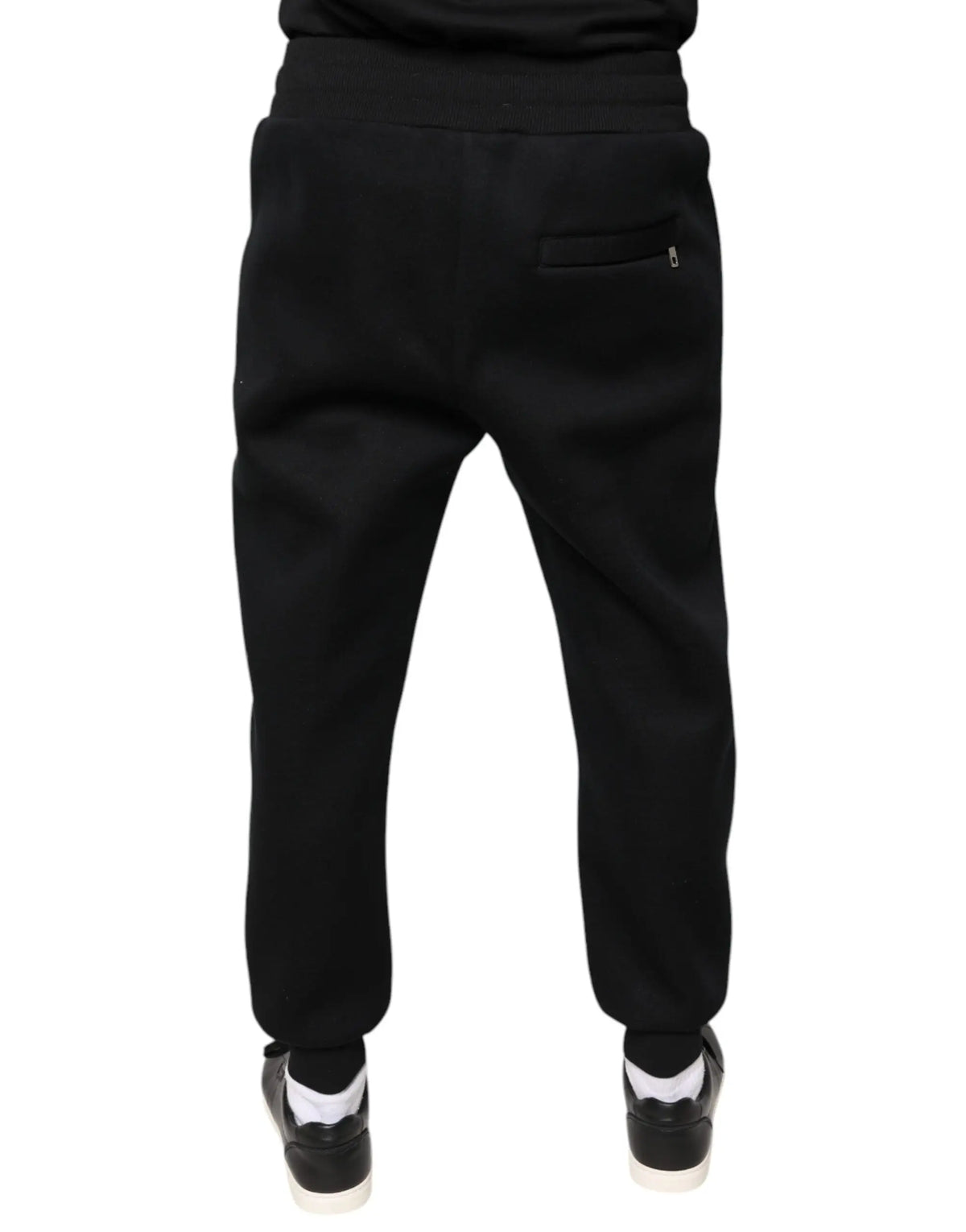 Dolce & gabbana sweatpants homme en modal noir jogger avec poches élastiques et coupe décontractée