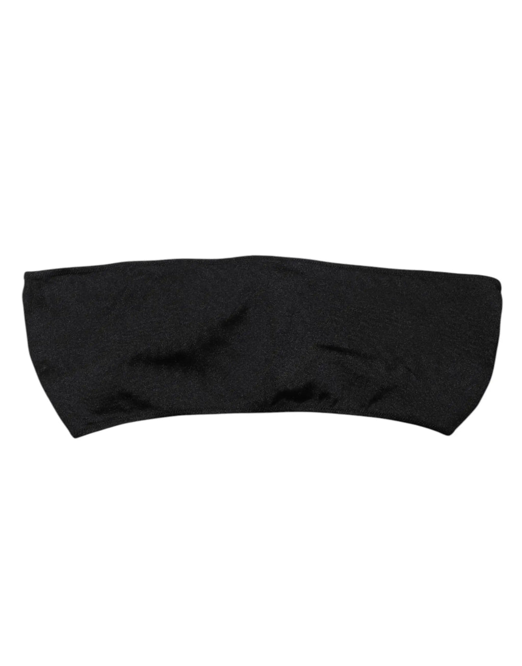 Bandeau tube noir dolce & gabbana en nylon elastique avec tissu lisse et legerement texturé