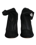 Dolce & gabbana bottines chaussettes en nylon noir à talons en mesh avec design ajusté et texture subtile