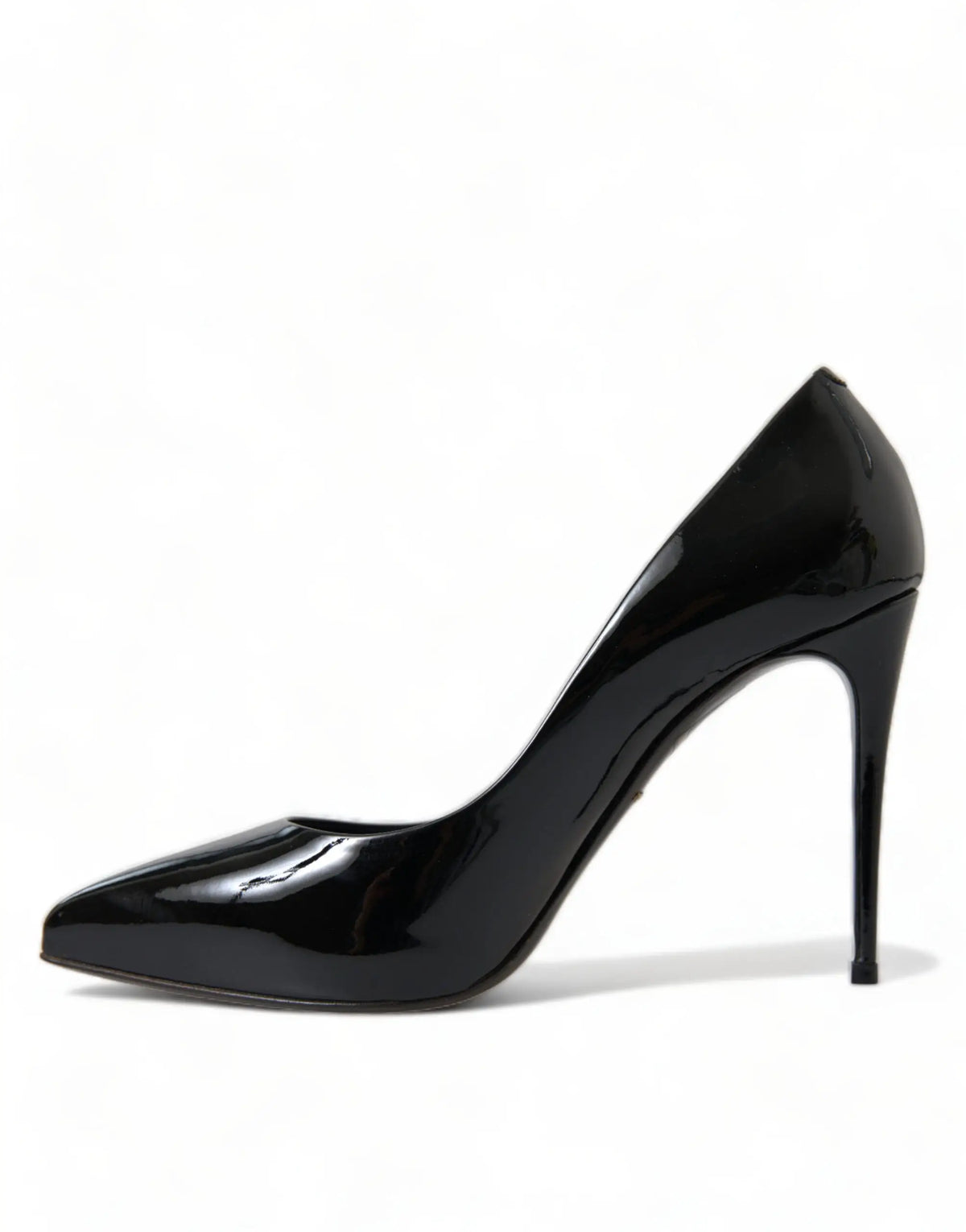 Dolce & gabbana escarpins en cuir verni noir à talons pointus élégants pour femme