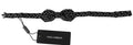 Noeud papillon dolce gabbana noir à pois blancs en soie 100% pour homme