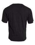 Dolce & gabbana t shirt noir en coton à col rond avec poche imprimée et manches courtes