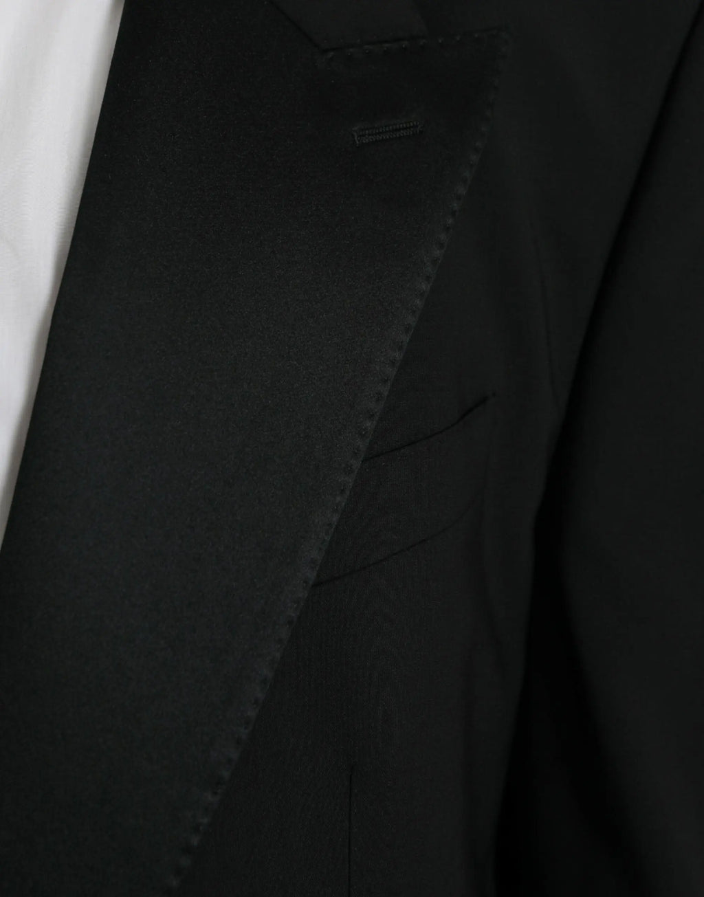 Dolce & gabbana veste blazer noir sicilia simple boutonnage avec tissu structuré et coutures précises au revers