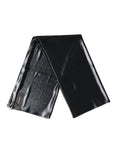 Foulard dolce & gabbana noir en soie lurex metallique avec finition brillante et texture subtile 119x117,5 cm